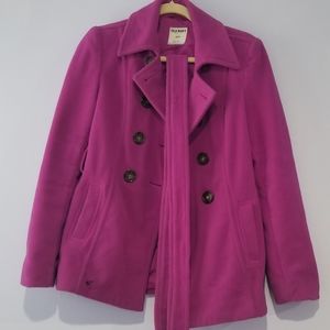 Magenta Pea Coat / Jacket